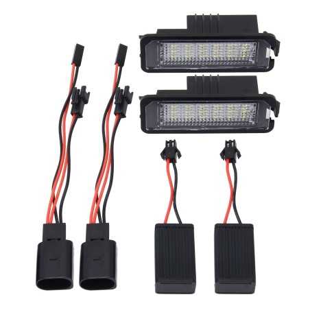 Volkswagen Module plaque d'immatriculation 18 leds 120LM 6000K