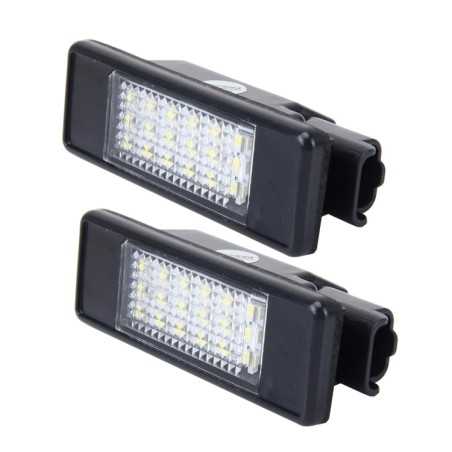 Peugeot Citroen Module plaque d'immatriculation 18 leds 120LM 6000K