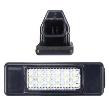 Peugeot Citroen Module plaque d'immatriculation 18 leds 120LM 6000K